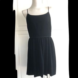 Vintage 90s J.Crew Black Velvet Dress